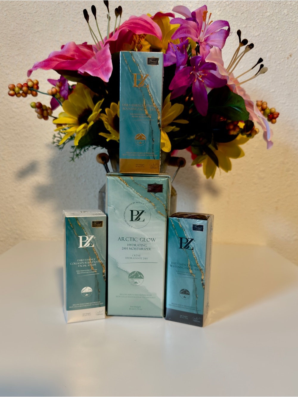 Below Zero Arctic Glow Hydrating 24Hr Moisturizer and 3 Serums